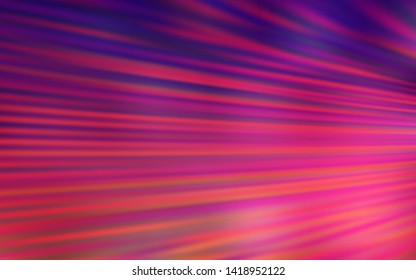 Dark Purple, Pink vector pattern with sharp lines. Lines on blurred abstract background with gradient. Pattern for ad, booklets, leaflets.