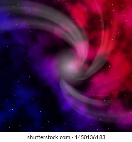 Dark Purple, Pink vector pattern with abstract stars. Colorful illustration with abstract gradient stars. Design for your business promotion.