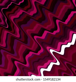 Dark Purple, Pink vector pattern with curves. Bright sample with colorful bent lines, shapes. Pattern for websites, landing pages.