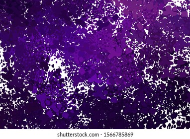 Dark Purple, Pink vector pattern with random forms. Colorful chaotic forms with gradient in modern style. Elegant design for wallpapers.