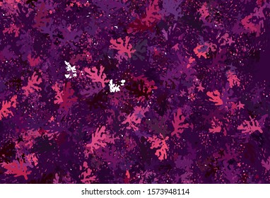 Dark Purple, Pink vector pattern with random forms. Illustration with colorful gradient shapes in abstract style. Elegant design for wallpapers.