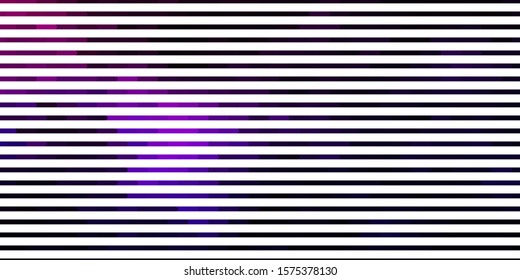 Dark Purple, Pink vector pattern with lines. Gradient illustration with straight lines in abstract style. Pattern for ads, commercials.