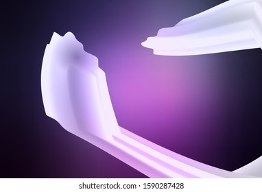 Dark Purple, Pink vector pattern with lines. A completely new colorful illustration in simple style. Colorful wave pattern for your design.