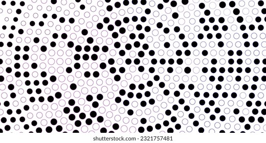 Dark Purple, Pink vector pattern with spheres. Abstract colorful disks on simple gradient background. Pattern for wallpapers, curtains.