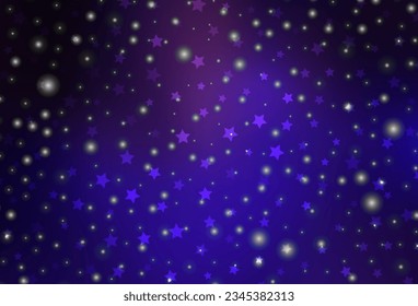 Dark Purple, Pink vector pattern in Christmas style. A Smart Illustration with gradient Christmas elements. Pattern for school, grammar websites.