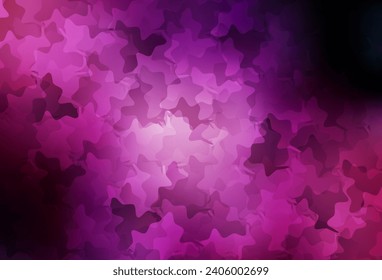 Púrpura oscuro, patrón vector rosado con formas aleatorias. Ilustración abstracta moderna con formas aleatorias coloridas. Diseño sencillo para su sitio web.