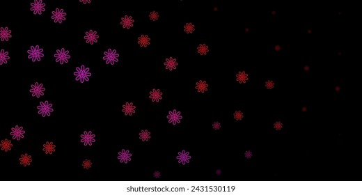 Dark Purple, Pink vector pattern with abstract shapes. Simple design in abstract style with gradient forms. Simple illustration for your web site.