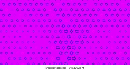 Dark purple, pink vector pattern with coronavirus elements. Colorful abstract illustration with gradient medical shapes. Wallpaper for health protection.