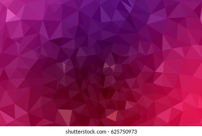 Dark Purple, Pink vector Pattern.  triangular template. Geometric sample. Repeating routine with triangle shapes. New texture for your design. Pattern can be used for background.