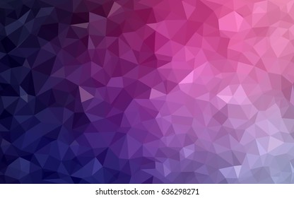 Dark Purple, Pink vector Pattern.  triangular template. Geometric sample. Repeating routine with triangle shapes. New texture for your design. Pattern can be used for background.