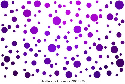 Dark Purple, Pink vector pattern of geometric circle shapes. Colorful mosaic banner. Geometric background with colored disks.