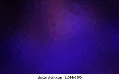 Dark Purple, Pink vector polygon abstract background. Colorful abstract illustration with triangles. Brand new design for your business.