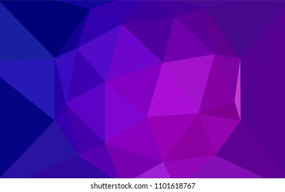 Dark Purple, Pink vector polygon abstract layout. A completely new color illustration in a polygonal style. A completely new design for your leaflet.