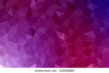 Dark Purple, Pink vector polygon abstract layout. Colorful abstract illustration with triangles. Polygonal design for your web site.