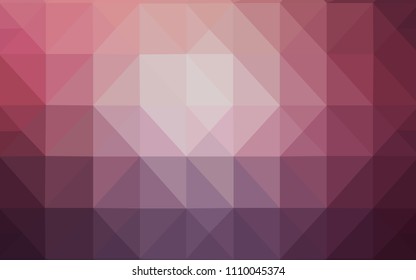 Dark Purple, Pink vector polygon abstract backdrop. Creative illustration in halftone style with triangles. Textured pattern can be used as a background.