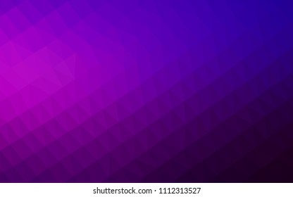 Dark Purple, Pink vector polygon abstract backdrop. Colorful illustration in abstract style with gradient. The textured pattern can be used for background.