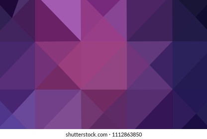 Dark Purple, Pink vector polygon abstract layout. A sample with polygonal shapes. The polygonal design can be used for your web site.