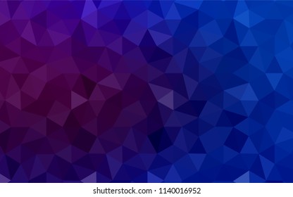 Dark Purple, Pink vector polygon abstract layout. A completely new color illustration in a polygonal style. Completely new template for your banner.