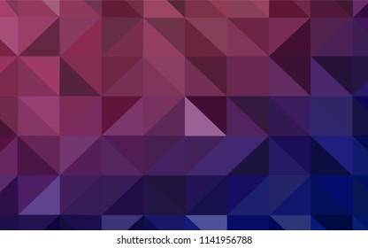 Dark Purple, Pink vector polygon abstract layout. Colorful abstract illustration with triangles. Polygonal design for your web site.