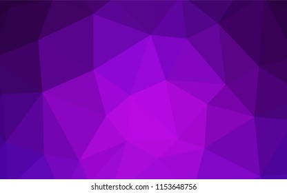 Dark Purple, Pink vector polygon abstract backdrop. Colorful abstract illustration with triangles. Polygonal design for your web site.
