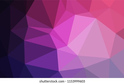 Dark Purple, Pink vector polygon abstract backdrop. Modern geometrical abstract illustration with gradient. That pattern can be used as a part of a brand book.