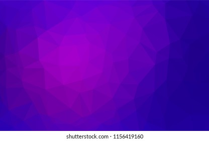 Dark Purple, Pink vector polygon abstract layout. A vague abstract illustration with gradient. Brand new design for your business.