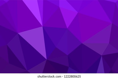 Dark Purple, Pink vector polygon abstract background. Creative illustration in halftone style with triangles. Template for cell phone's backgrounds.