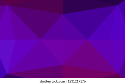 Dark Purple, Pink vector polygon abstract layout. Modern geometrical abstract illustration with gradient. A new texture for your design.