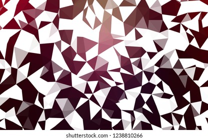 Dark Purple, Pink vector polygon abstract layout. Geometric illustration in Origami style with gradient.  Best triangular design for your business.