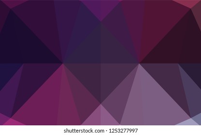 Dark Purple, Pink vector polygon abstract background. Brand new colored illustration in blurry style with gradient. Brand new style for your business design.