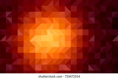 Dark Purple, Pink vector polygon abstract background. A completely new color illustration in a vague style. The completely new template can be used for your brand book.