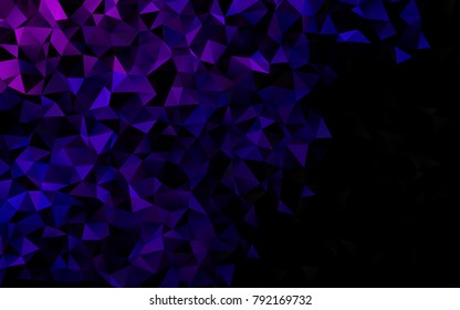 Dark Purple, Pink vector polygon abstract background. A completely new color illustration in a vague style. The template can be used as a background for cell phones.