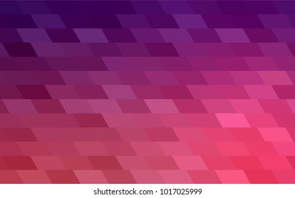Dark Purple, Pink vector polygonal illustration consisting of rectangles. Rectangular design for your business. Creative geometric background in origami style with gradient.