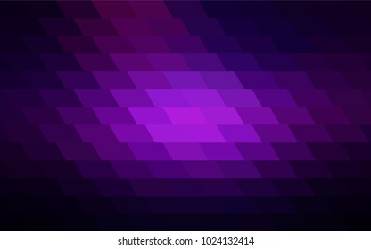 Dark Purple, Pink vector polygonal illustration, which consist of rectangles. Rectangular pattern for your business design. Geometric background in Origami style with gradient. 