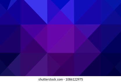 Dark Purple, Pink vector polygonal background. Elegant bright polygonal illustration with gradient. Brand-new style for your business design.