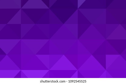 Dark Purple, Pink vector polygonal pattern. Creative illustration in halftone style with triangles. Triangular pattern for your business design.