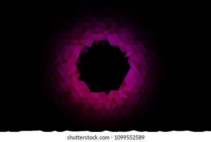 Dark Purple, Pink vector polygonal background. Shining colored illustration in a Brand new style. Brand new style for your business design.