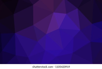 Dark Purple, Pink vector polygonal template. Creative illustration in halftone style with triangles. A completely new design for your leaflet.