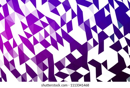 Dark Purple, Pink vector polygonal pattern. Colorful abstract illustration with gradient. Brand new design for your business.