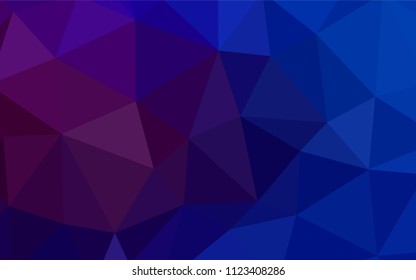 Dark Purple, Pink vector polygonal background. Polygonal abstract illustration with gradient. Textured pattern for your backgrounds.