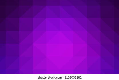 Dark Purple, Pink vector polygonal pattern. Shining polygonal illustration, which consist of triangles. Brand new style for your business design.