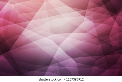 Dark Purple, Pink vector polygonal template. A completely new color illustration in a polygonal style. Brand new style for your business design.