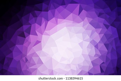 Dark Purple, Pink vector polygonal template. Elegant bright polygonal illustration with gradient. New template for your brand book.