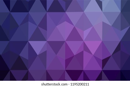 Dark Purple, Pink vector polygonal template. A completely new color illustration in a polygonal style. New template for your brand book.