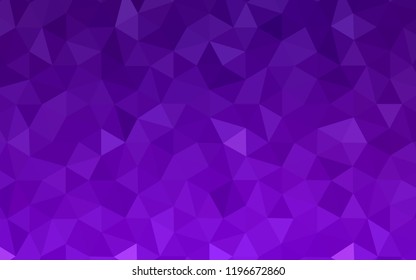 Dark Purple, Pink vector polygonal background. Creative geometric illustration in Origami style with gradient. Completely new template for your banner.