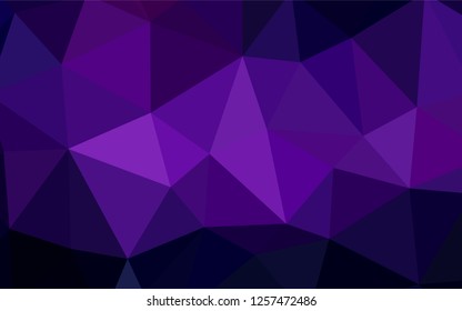 Dark Purple, Pink vector polygonal template. Creative geometric illustration in Origami style with gradient. Brand new style for your business design.
