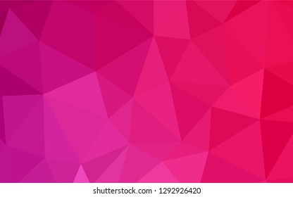 Dark Purple, Pink vector polygonal pattern. A completely new color illustration in a polygonal style. Brand new style for your business design.