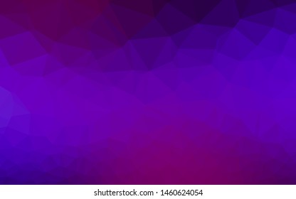 Dark Purple, Pink vector polygonal background. Glitter abstract illustration with an elegant design. Elegant pattern for a brand book.