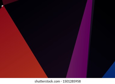 Dark Purple, Pink vector polygonal background. Elegant bright polygonal illustration with gradient. Textured pattern for your backgrounds.
