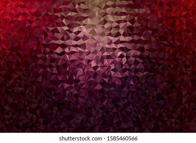 Dark Purple, Pink vector polygonal background. Shining colorful illustration with triangles. Template for cell phone's backgrounds.